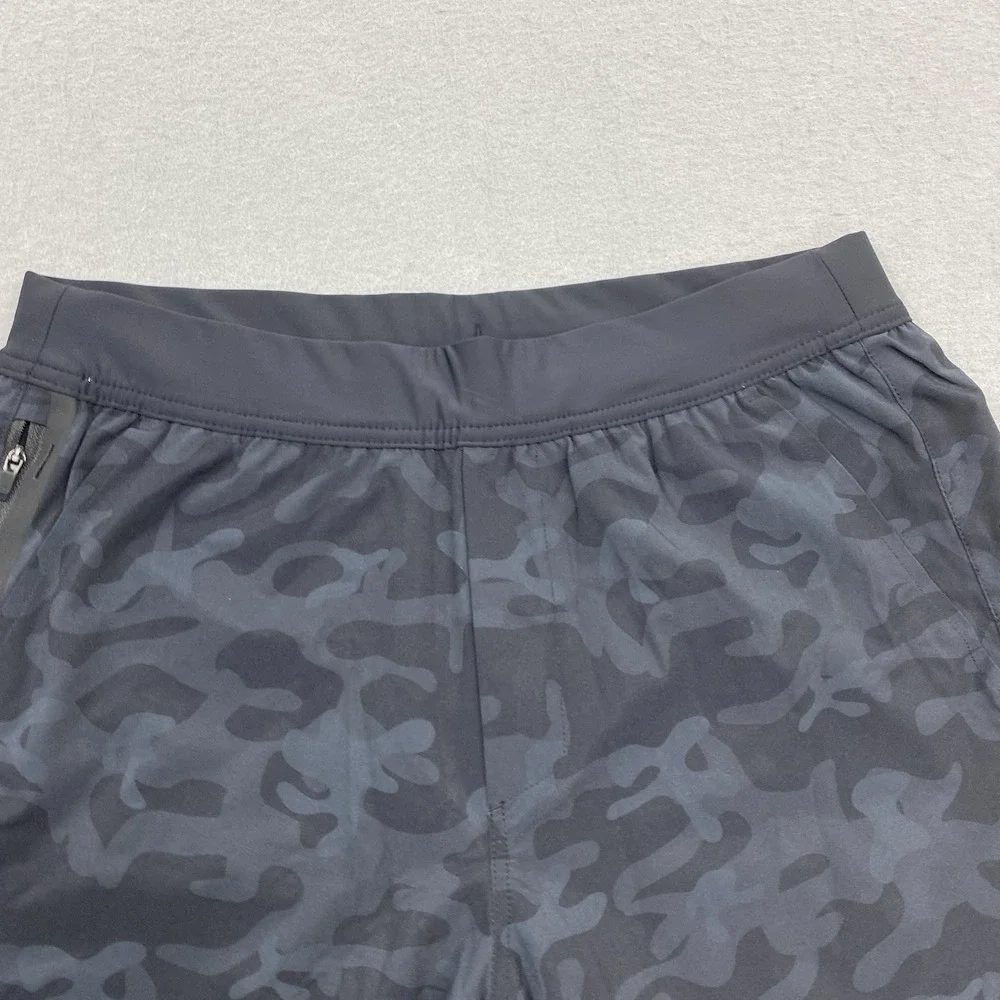 Ten Thousand Shorts Mens Medium Black Camo Interval Short Lined 7 Inseam Gym